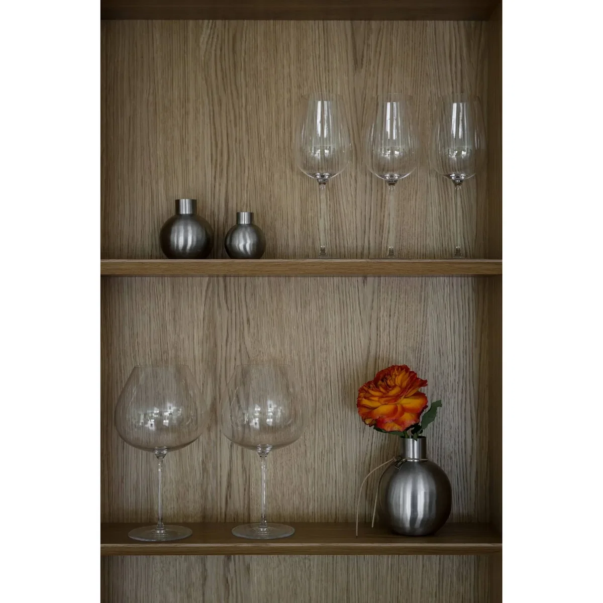 ERNST Ernst brushed steel vase Ø7.5x9.5 cm – image 3