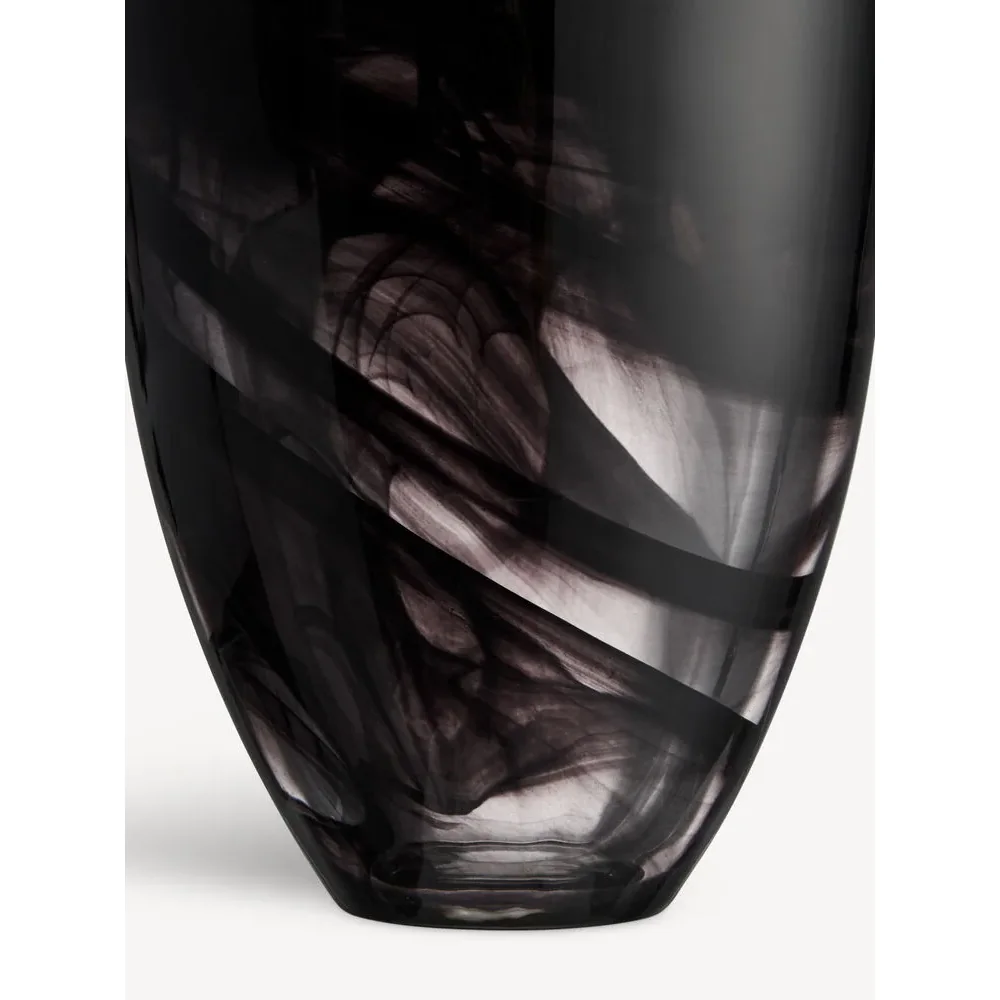 Kosta Boda Contrast vase 200 mm Black-black – image 2