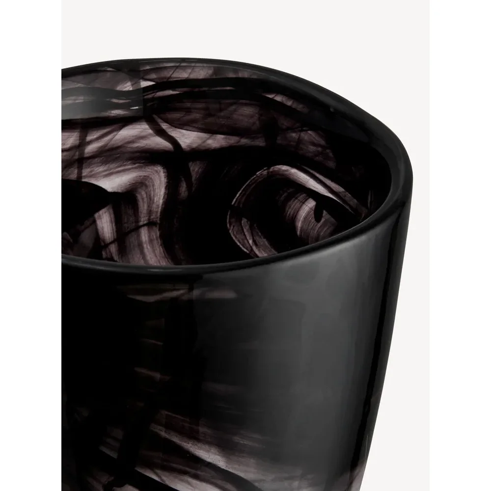 Kosta Boda Contrast vase 200 mm Black-black – image 3