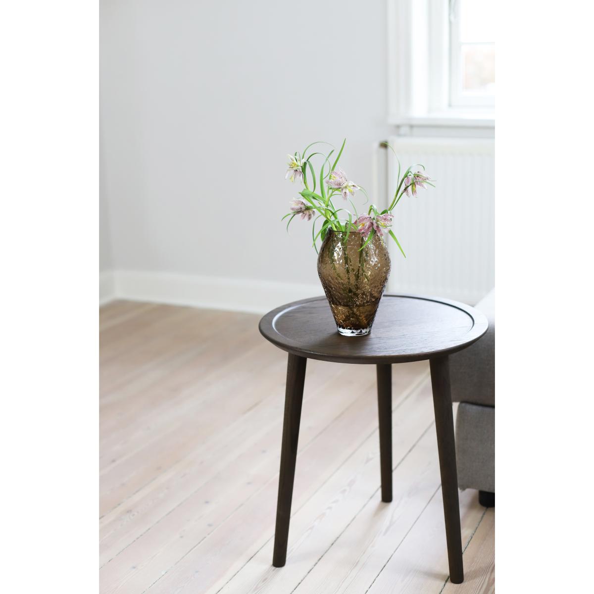 Ro Collection Crushed glass vase small Sepia brown – image 3