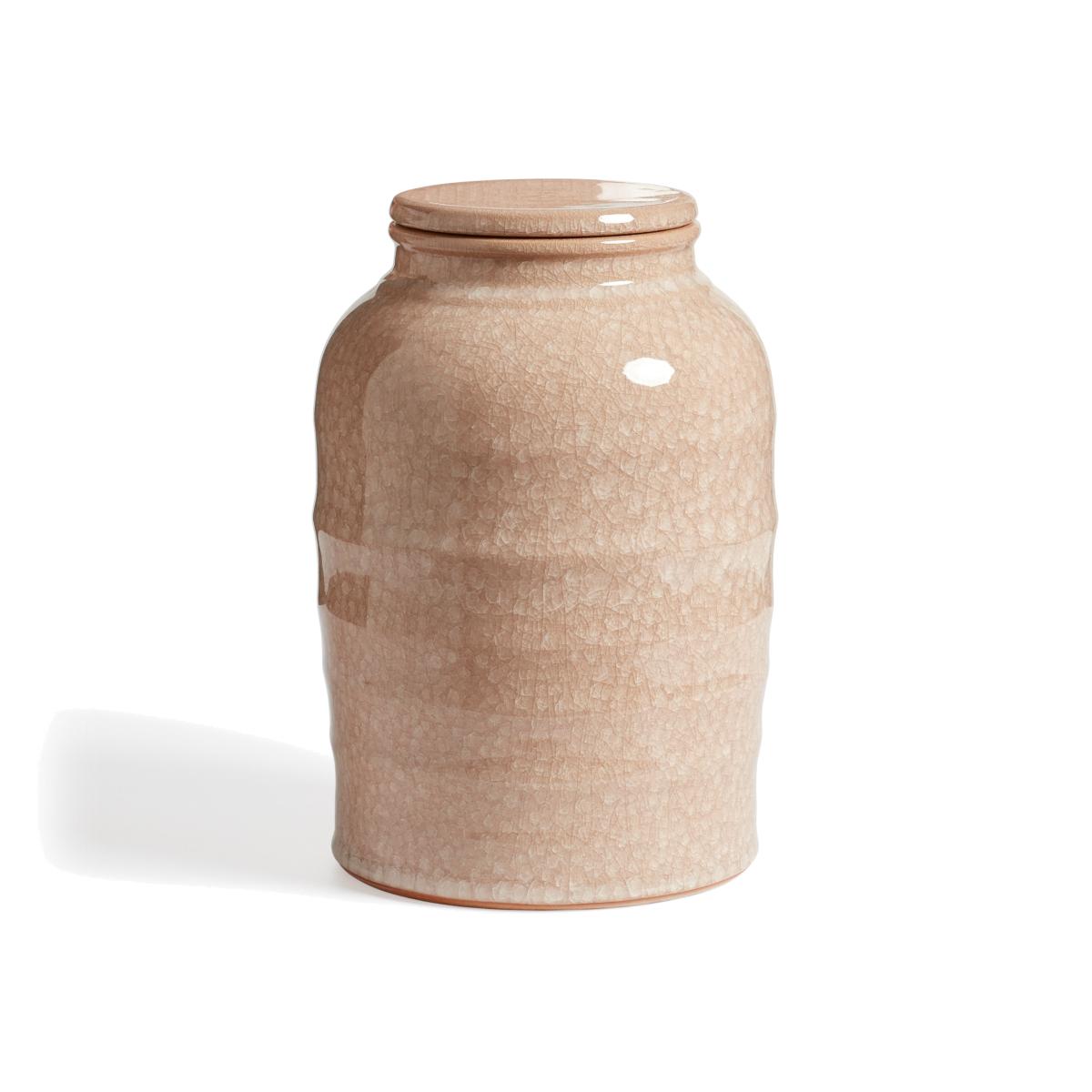 OKA, Oren Lidded Pot - Apricot, Pots and Urns, Clay – image 1