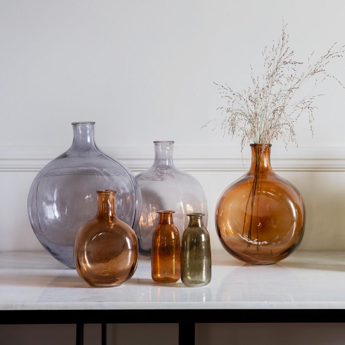Gallery Interiors Zeman Bottle Vase Brown / Medium – image 3