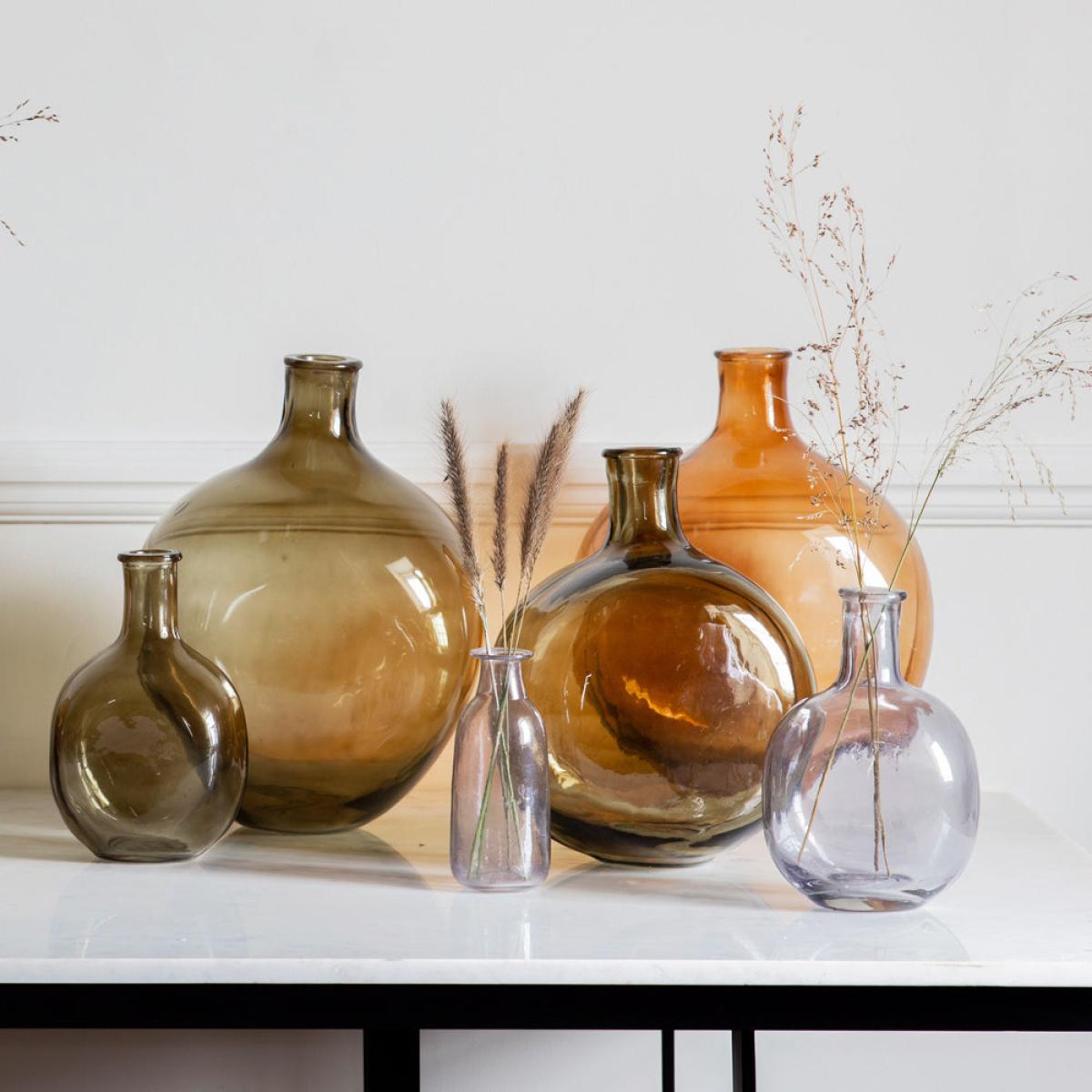 Gallery Interiors Zeman Bottle Vase Brown / Medium – image 7