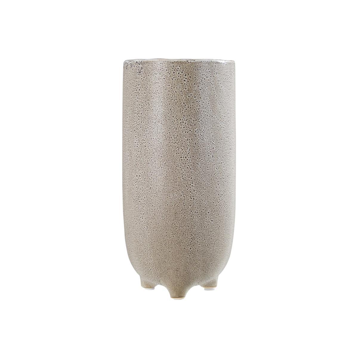Olivia's Speckled Natural Stoneware Vase Small – image 1
