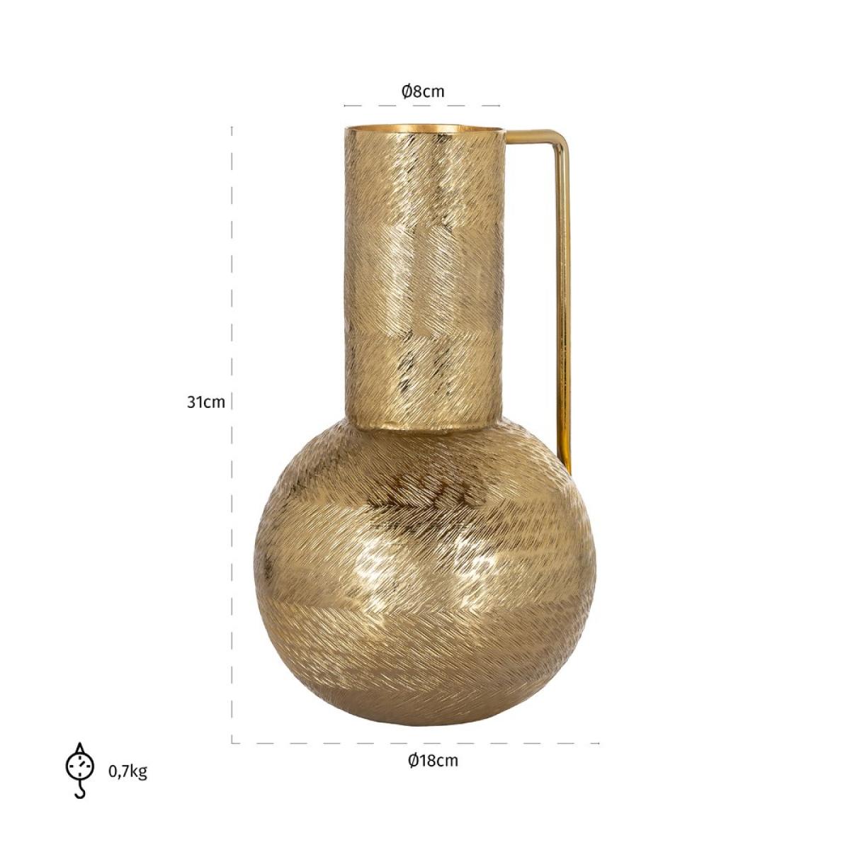 Richmond Interiors Vase Leia Small Gold – image 3