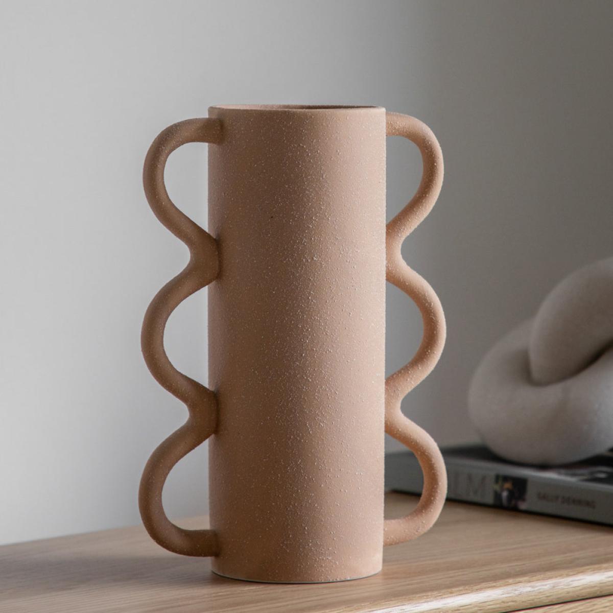 Gallery Interiors Sumba Vase in Sand – image 2