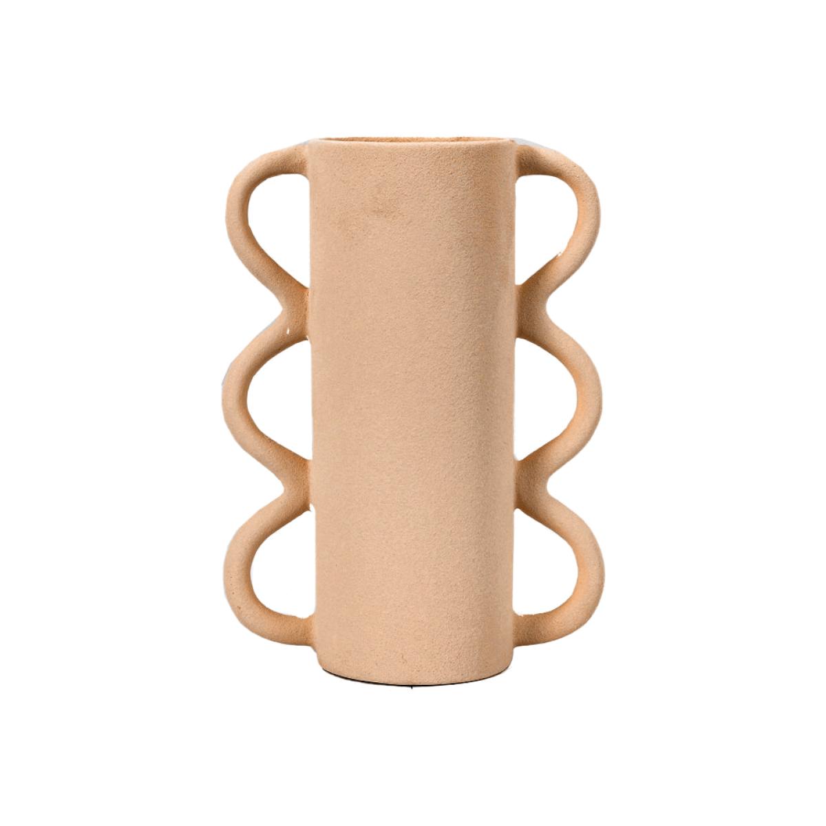 Gallery Interiors Sumba Vase in Sand – image 1