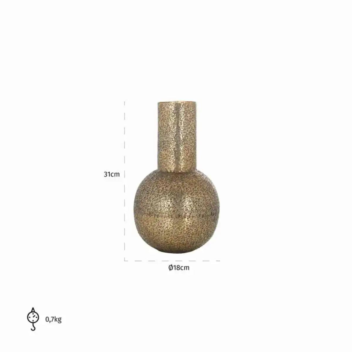 Richmond Interiors Darcey Vase in Gold / Large – image 4