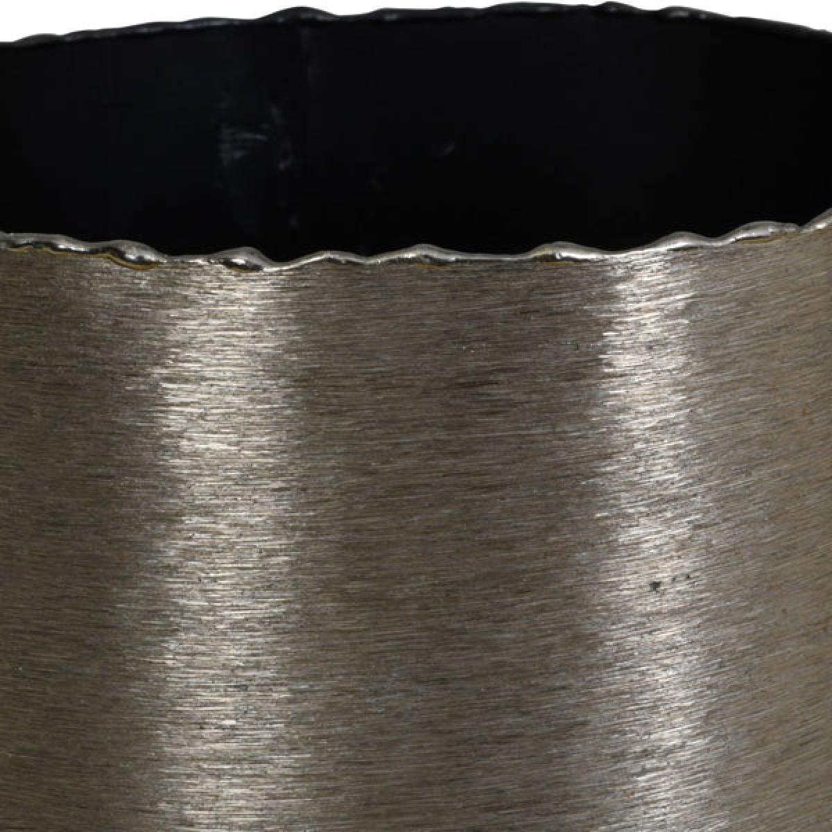 Libra Molten Metal Drum Brushed Vase Bronze – image 2