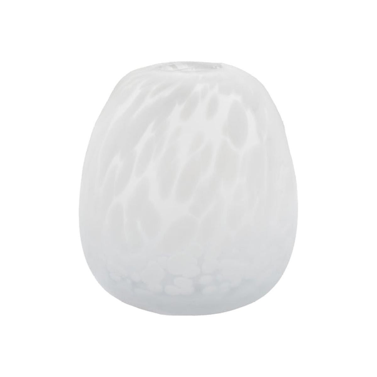 Gallery Interiors Lemme Vase in Frosted White Speckle / Small – image 1