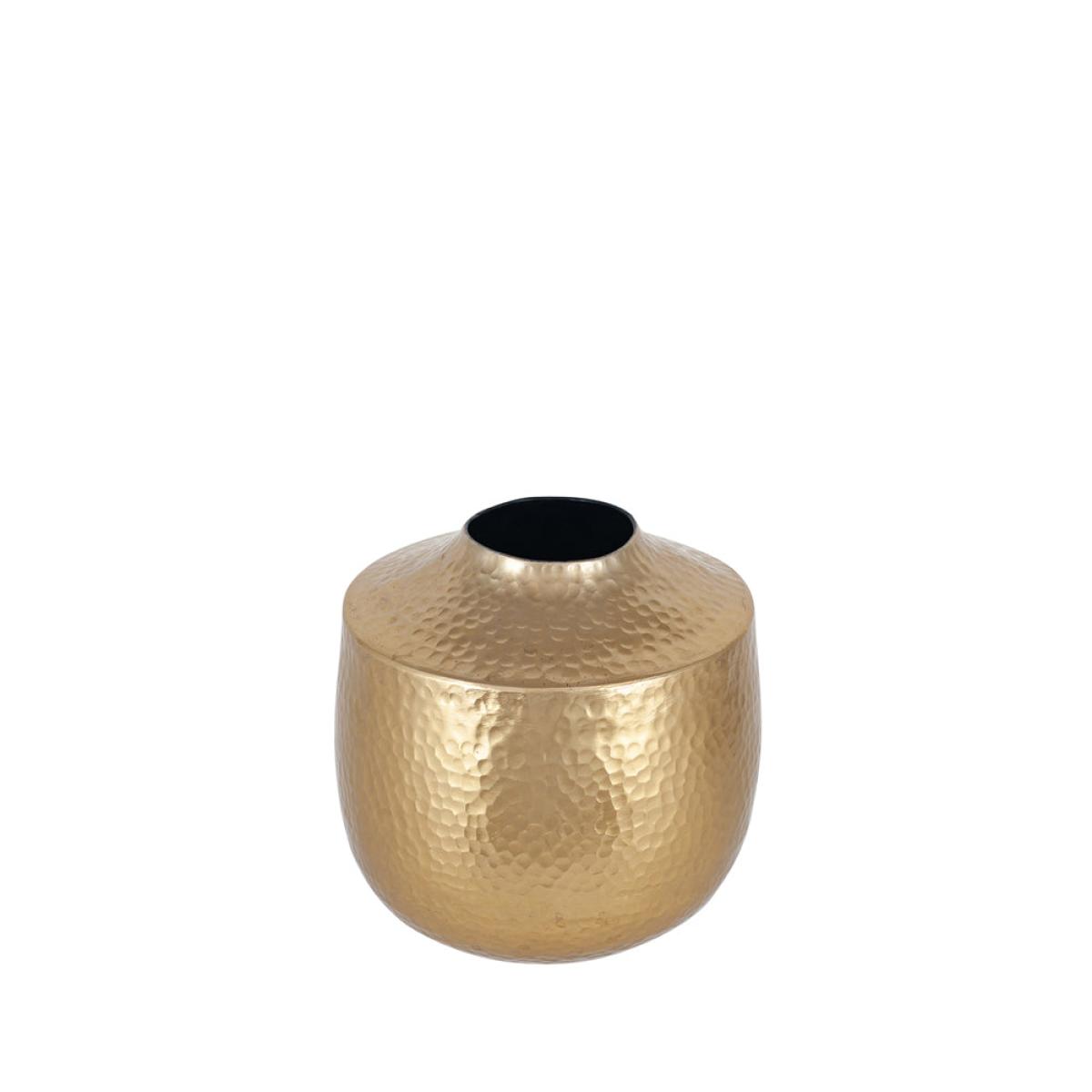 Olivia's Grover Small Metal Hammered Vase in Brass – image 2