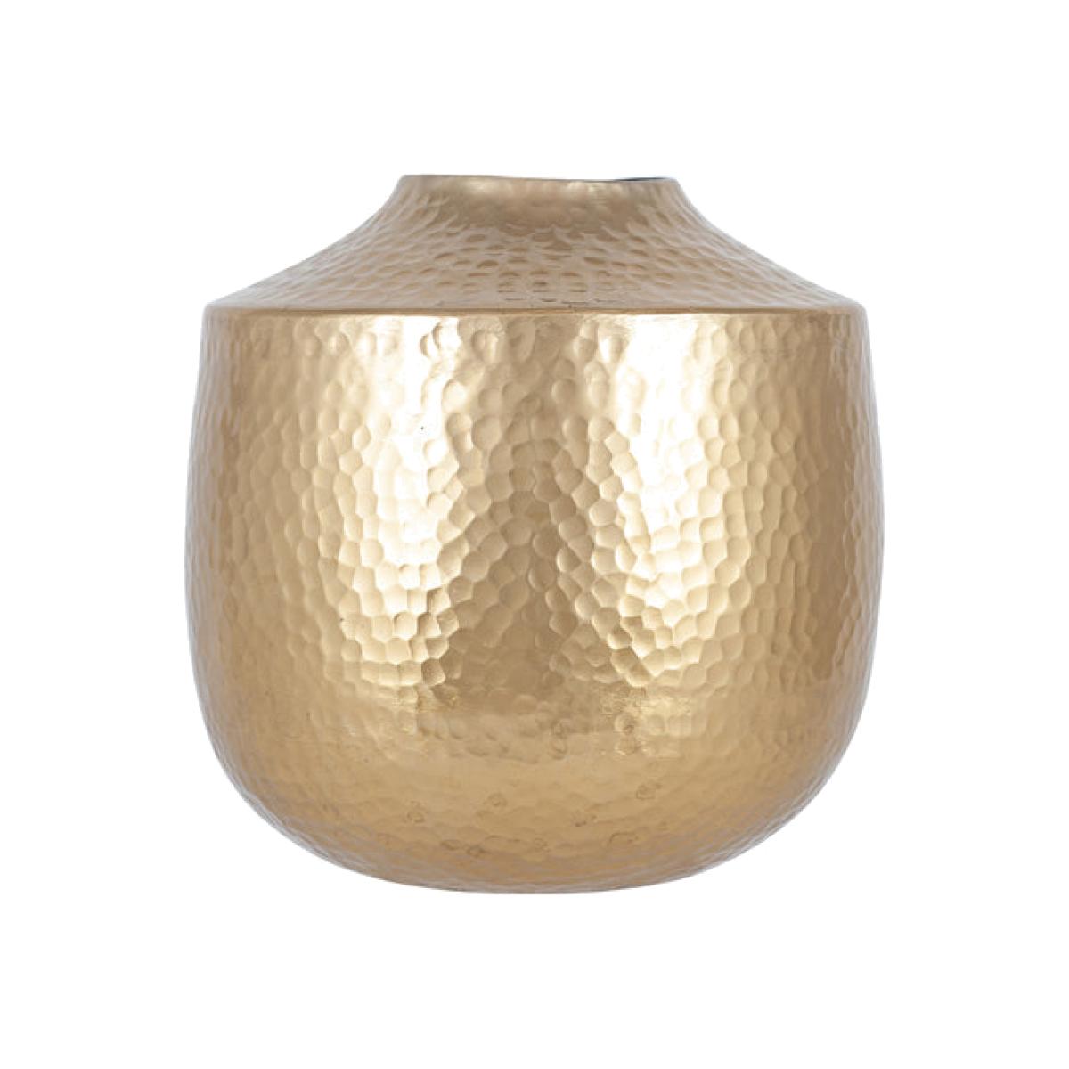 Olivia's Grover Small Metal Hammered Vase in Brass – image 1