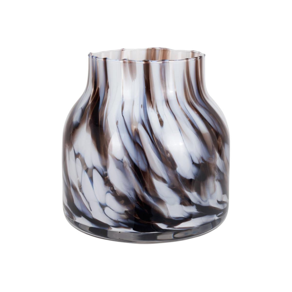 Olivia's Stewart Tortoise Shell Short Glass Vase – image 1