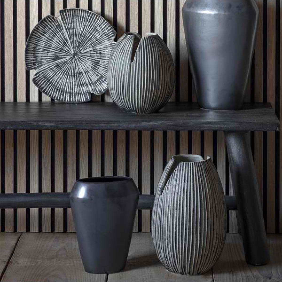 Gallery Direct Kafue Vase / Grey / Large – image 2
