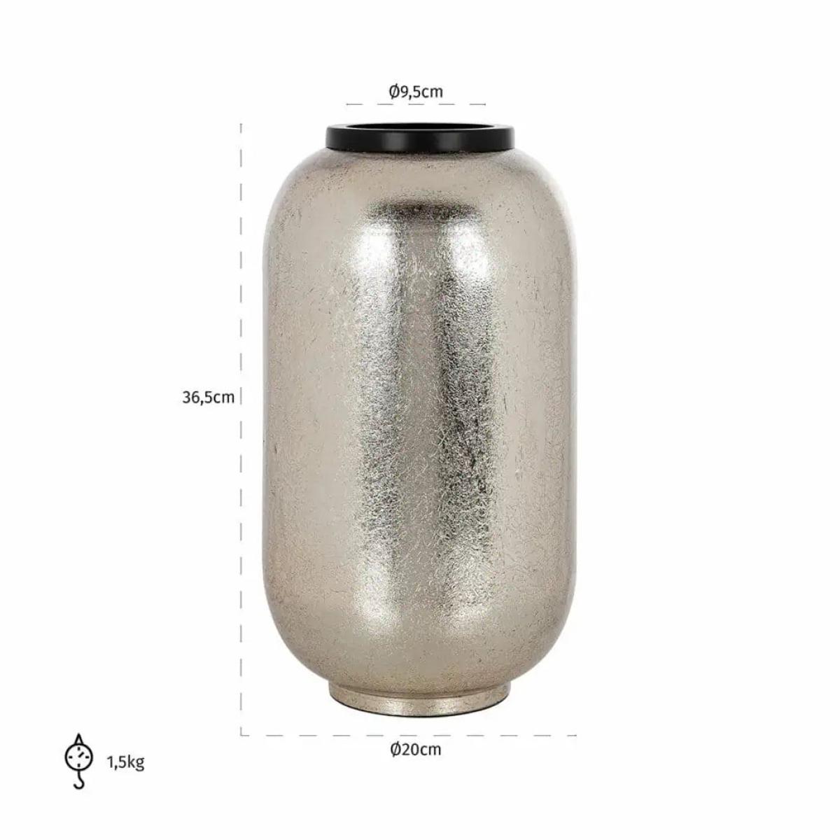 Richmond Interiors Vesna Vase in Silver / Large – image 4