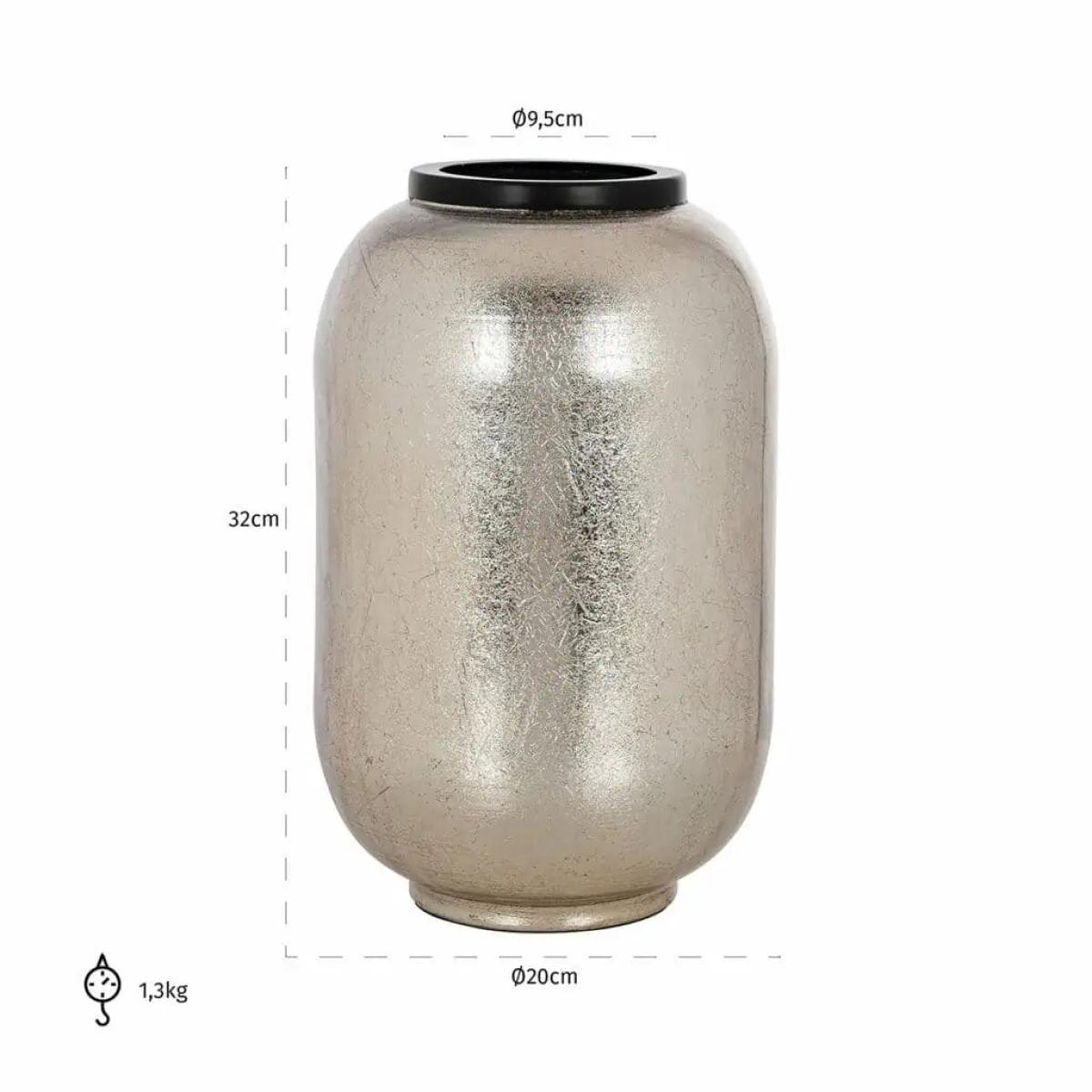 Richmond Interiors Vesna Vase in Silver / Large – image 5