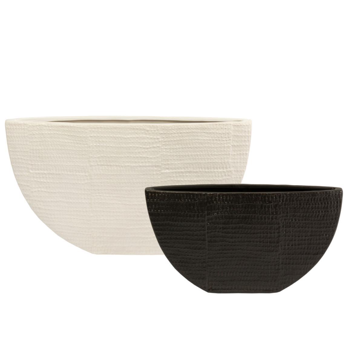 Liang & Eimil Black Textured Ceramic Vase – image 2