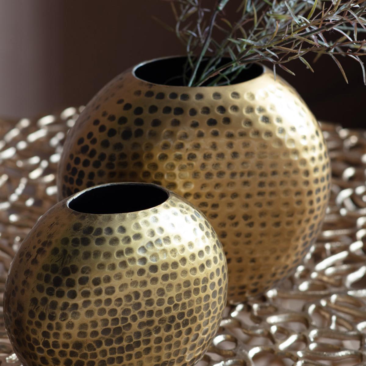 Gallery Interiors Large Juliana Vase in Antique Brass – image 3