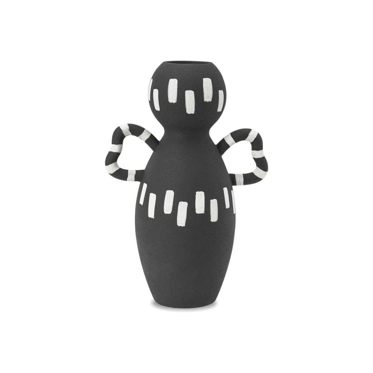 Liang and Eimil Domino Ceramic Vase in Black and White