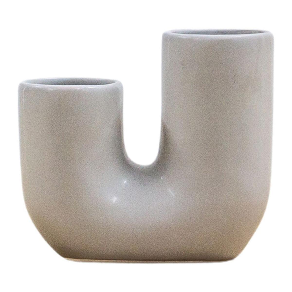 Gallery Interiors Harland Vase Grey – image 2
