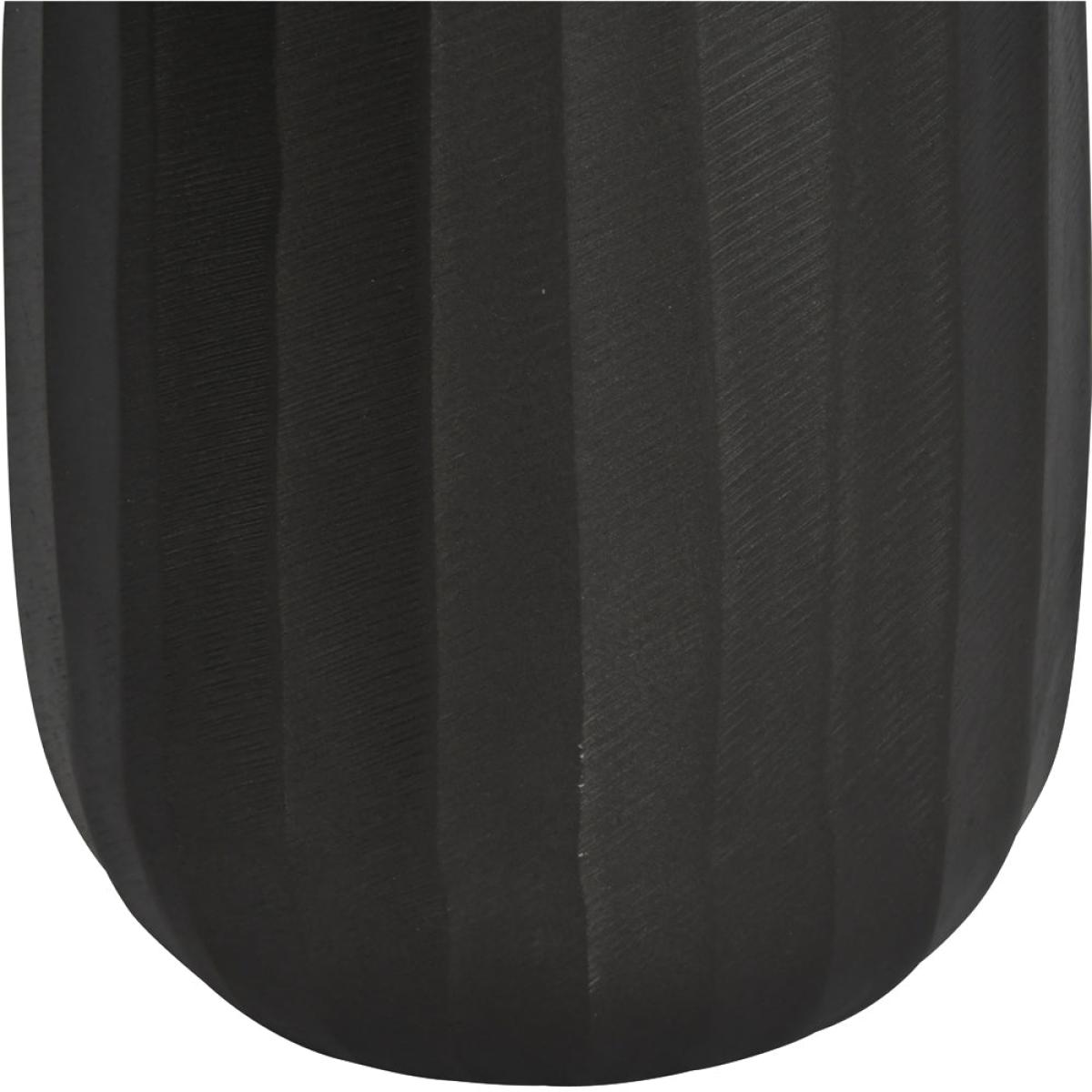 Libra Iconic Ripples Graphite Aluminium Tapered Vase Large – image 4