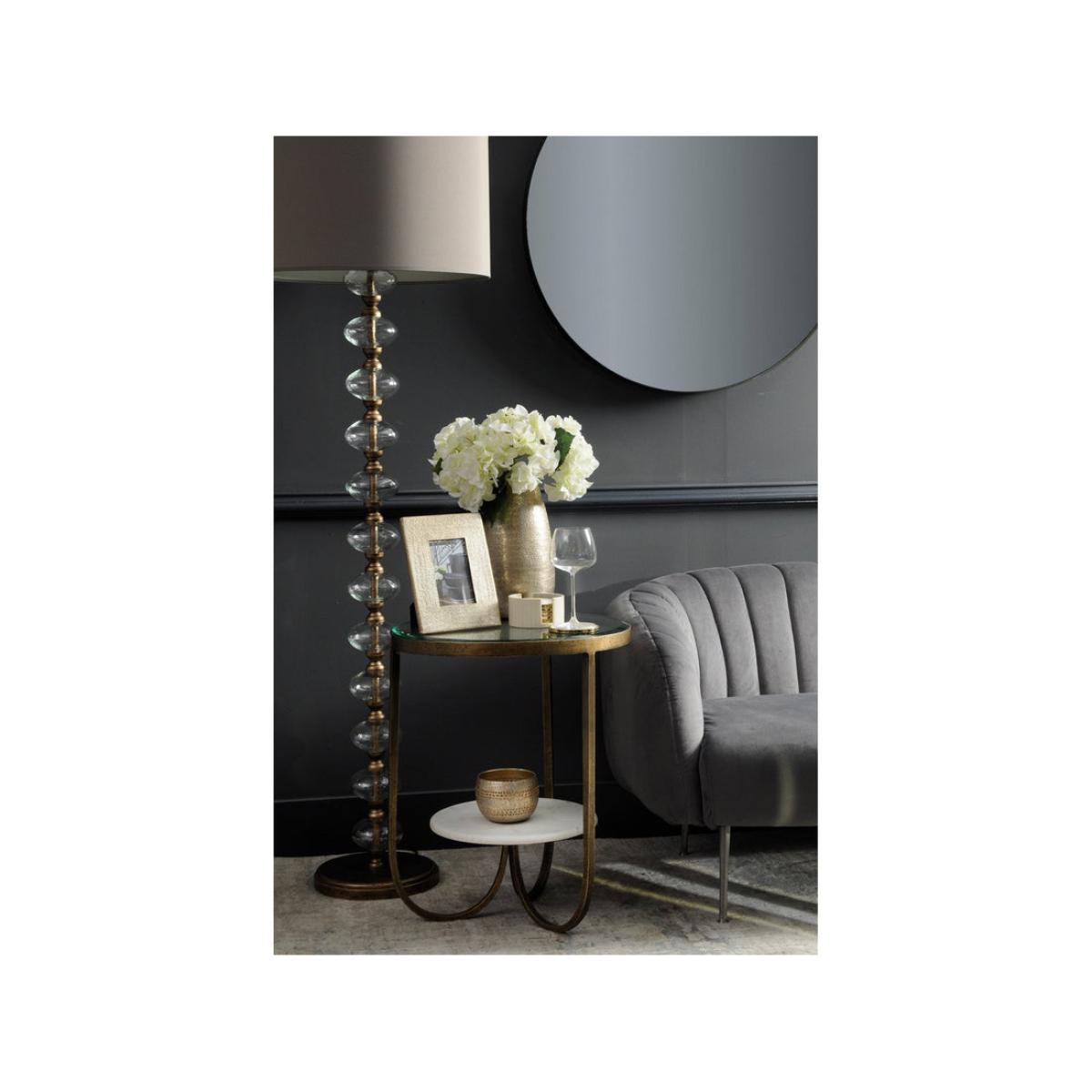Libra Amaya Aluminium Small Vase Champagne Textured – image 3