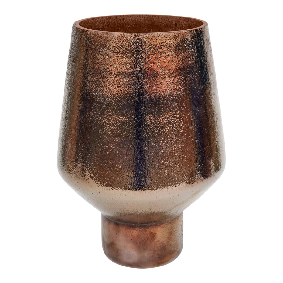 Ivyline Opulent Tall Curved Vase in Metallic Bronze – image 2
