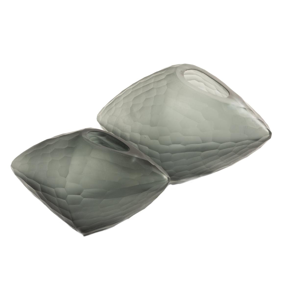 Liang & Eimil Glass Vase Smoke Grey - Medium – image 2