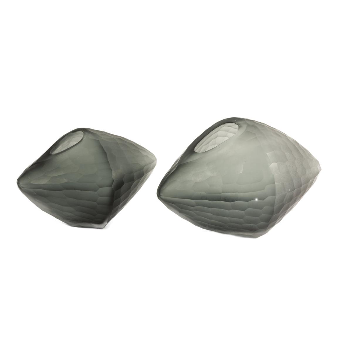Liang & Eimil Glass Vase Smoke Grey - Medium – image 3