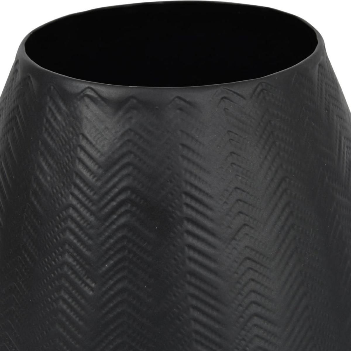 Libra Herringbone Tapered Graphite Vase – image 3