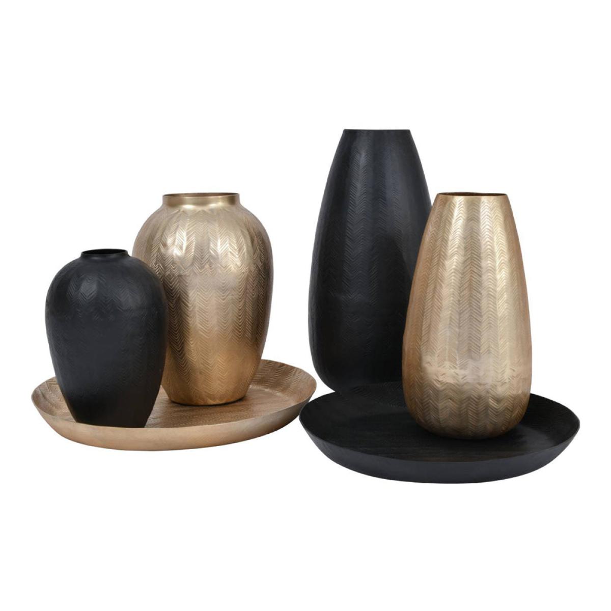 Libra Herringbone Tapered Graphite Vase – image 5