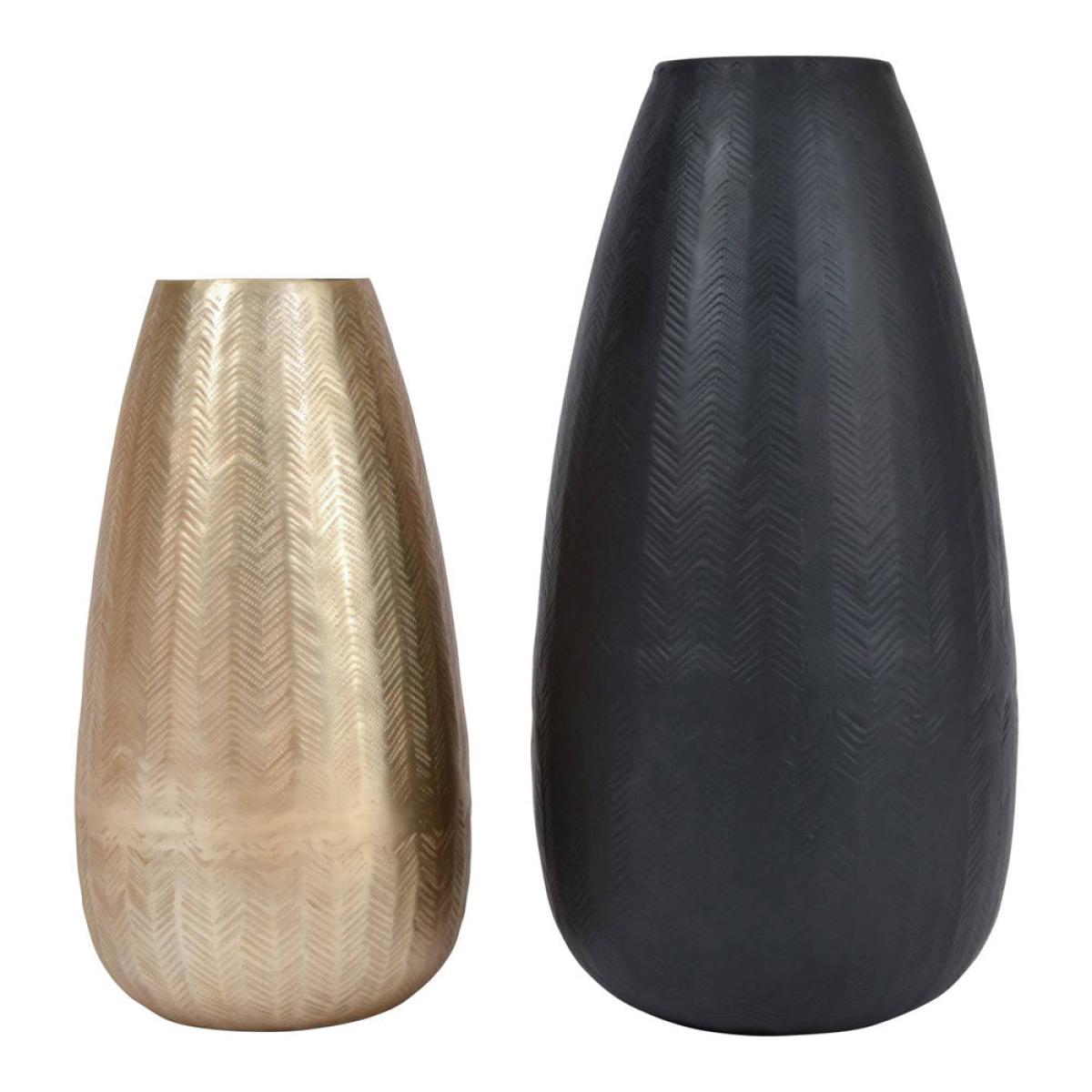 Libra Herringbone Tapered Graphite Vase – image 6