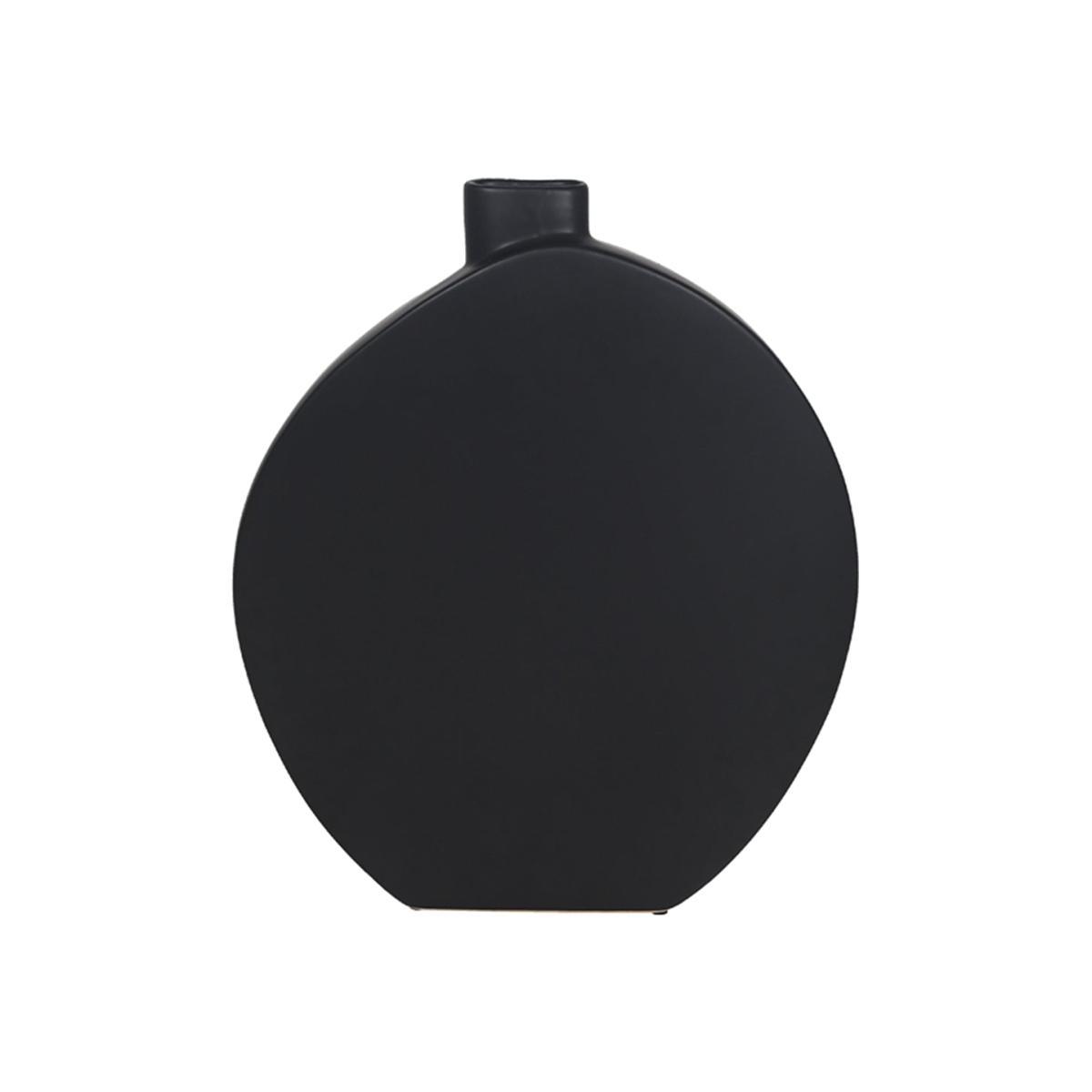 Liang & Eimil Black Oval Ceramic Bud Vase