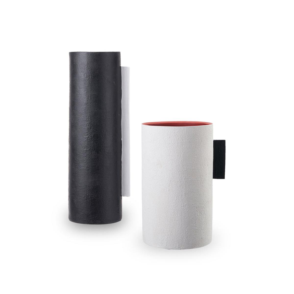Liang & Eimil Santi II Ceramic Vase Black, White, Red – image 2