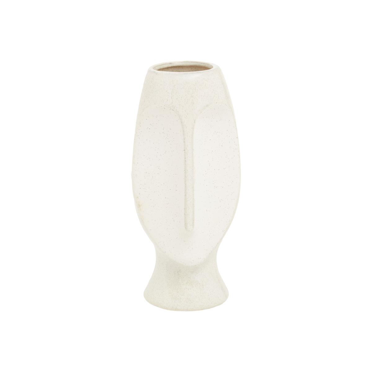 Olivia's Vito Large Stoneware Vase in Stone