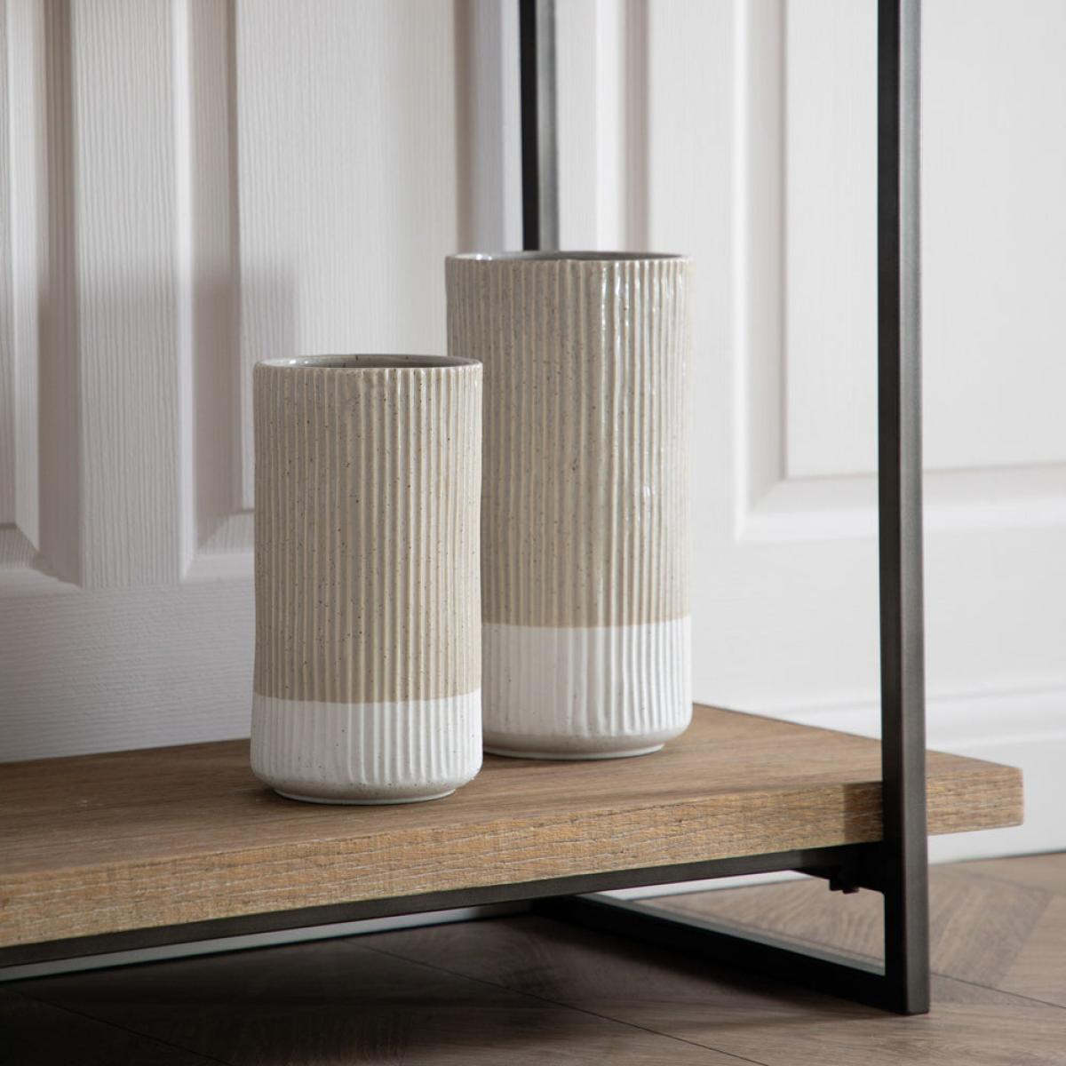 Gallery Interiors Pandor Vase Oatmeal / Small – image 2
