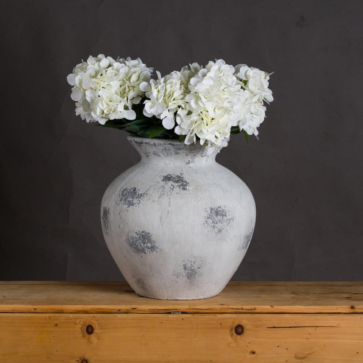 Hill Interiors Downton Large Antique Vase in White – image 3