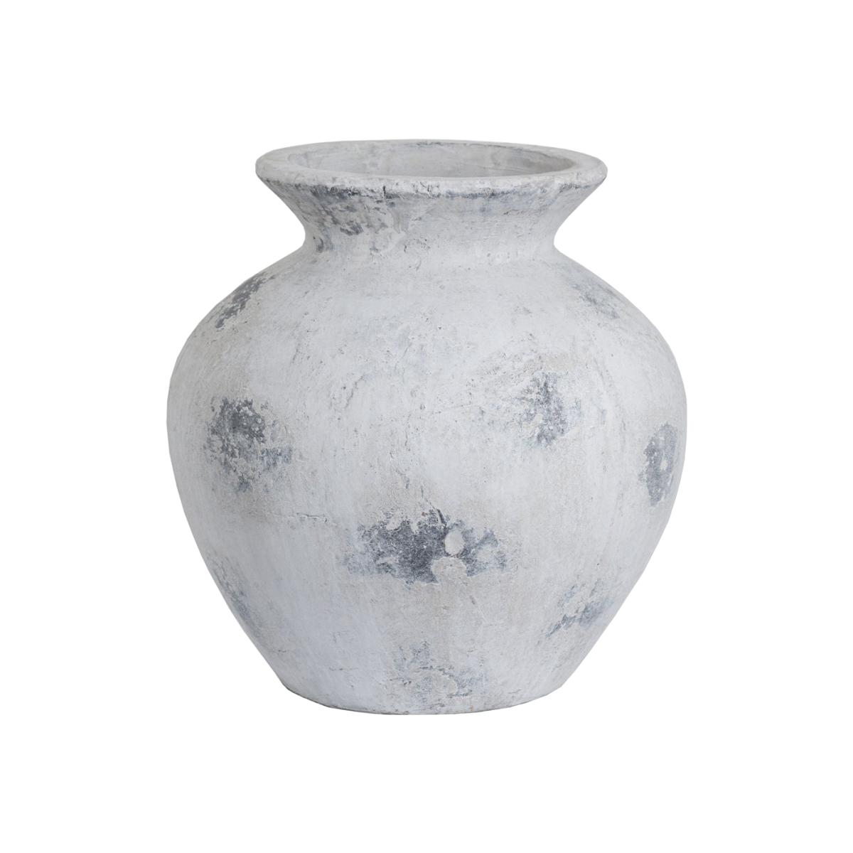Hill Interiors Downton Large Antique Vase in White – image 1