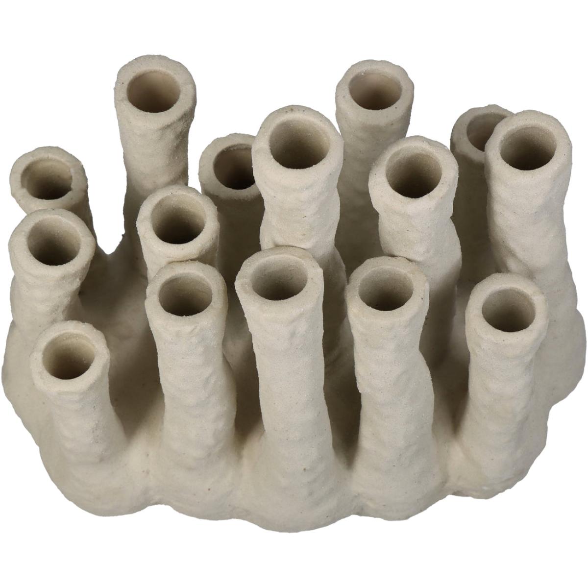 Libra Interiors Vase Coral Fine Earthenware Ecru / Large – image 3