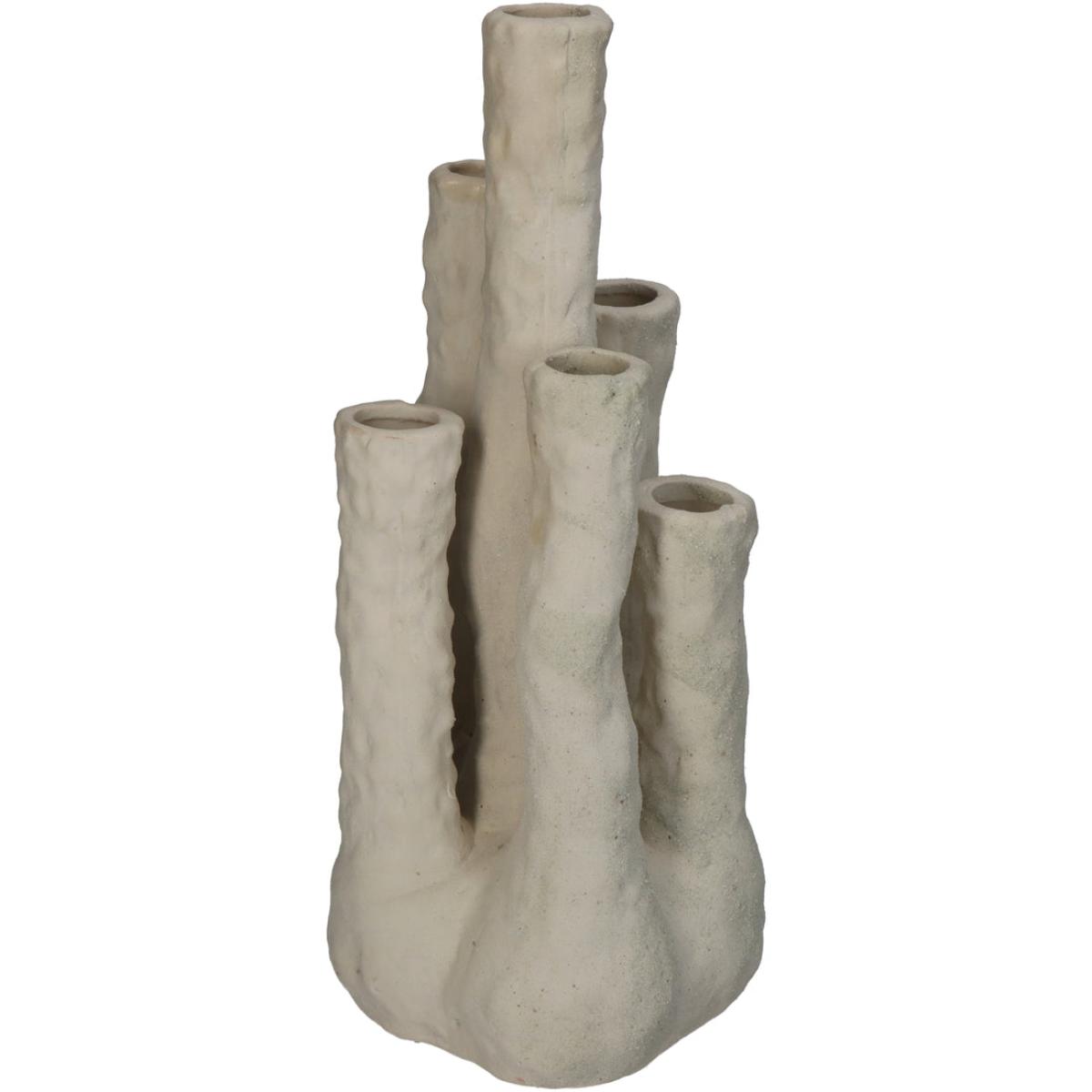Libra Interiors Vase Coral Fine Earthenware Ecru / Large – image 4