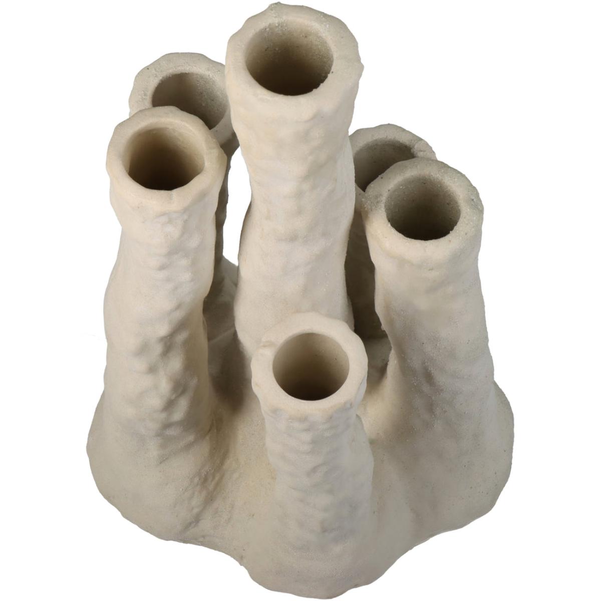 Libra Interiors Vase Coral Fine Earthenware Ecru / Large – image 6