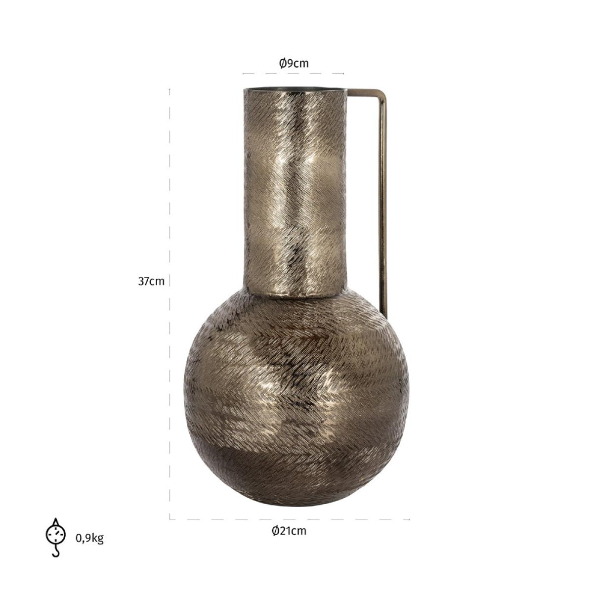 Richmond Interiors Joah Vase Smoke Black Large – image 3