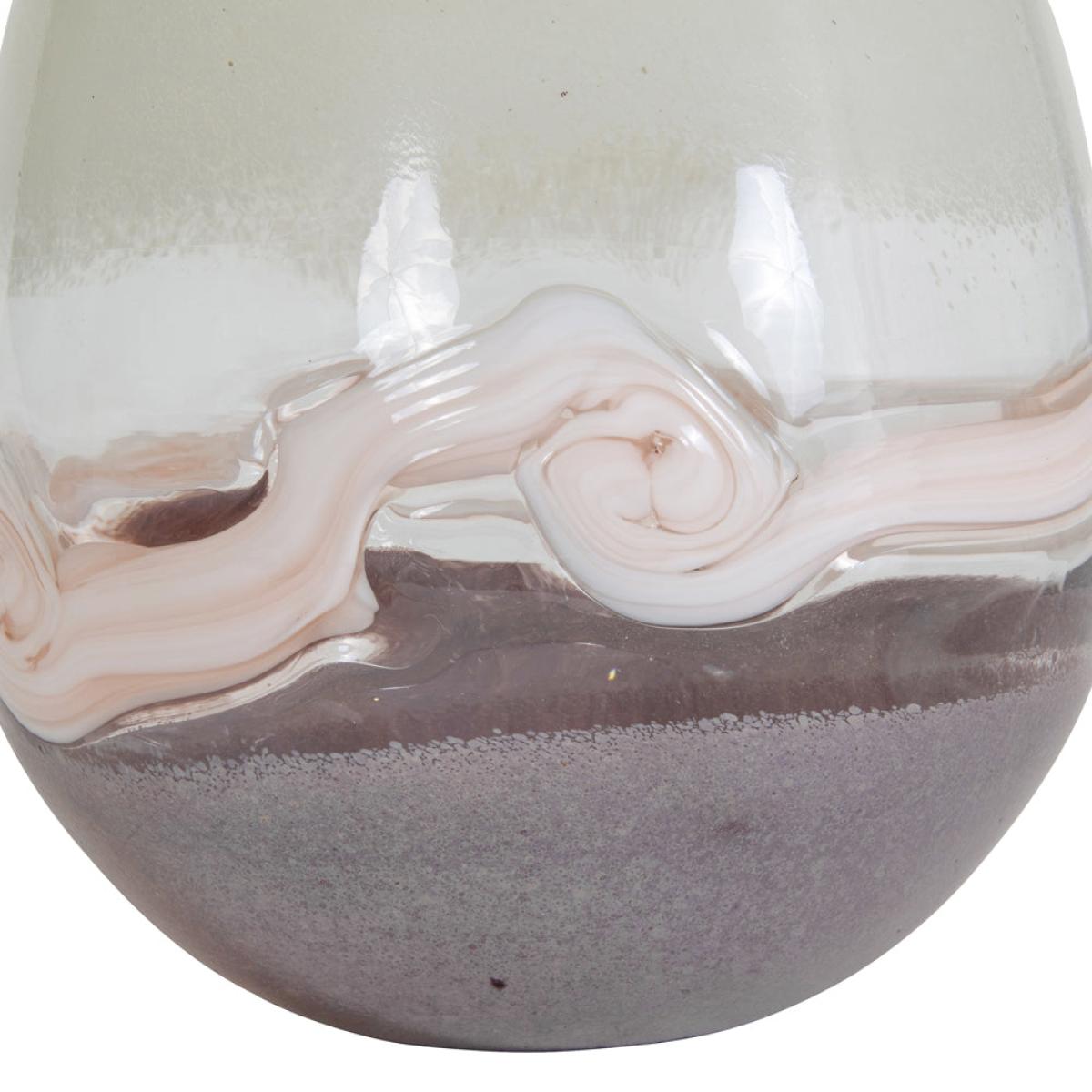 Libra Peach Swirl Glass Vase – image 4