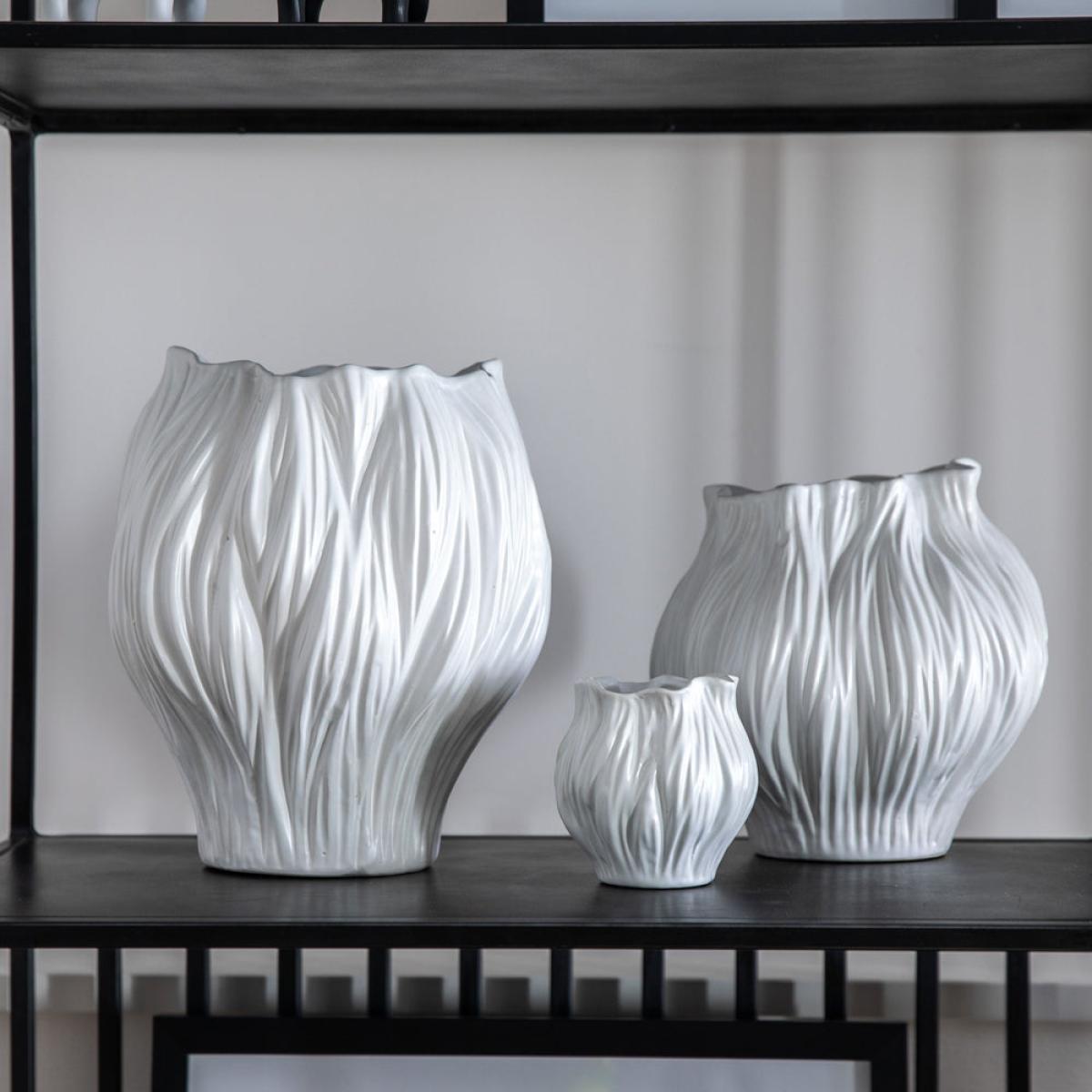 Gallery Interiors Florence Vase White / Small – image 4