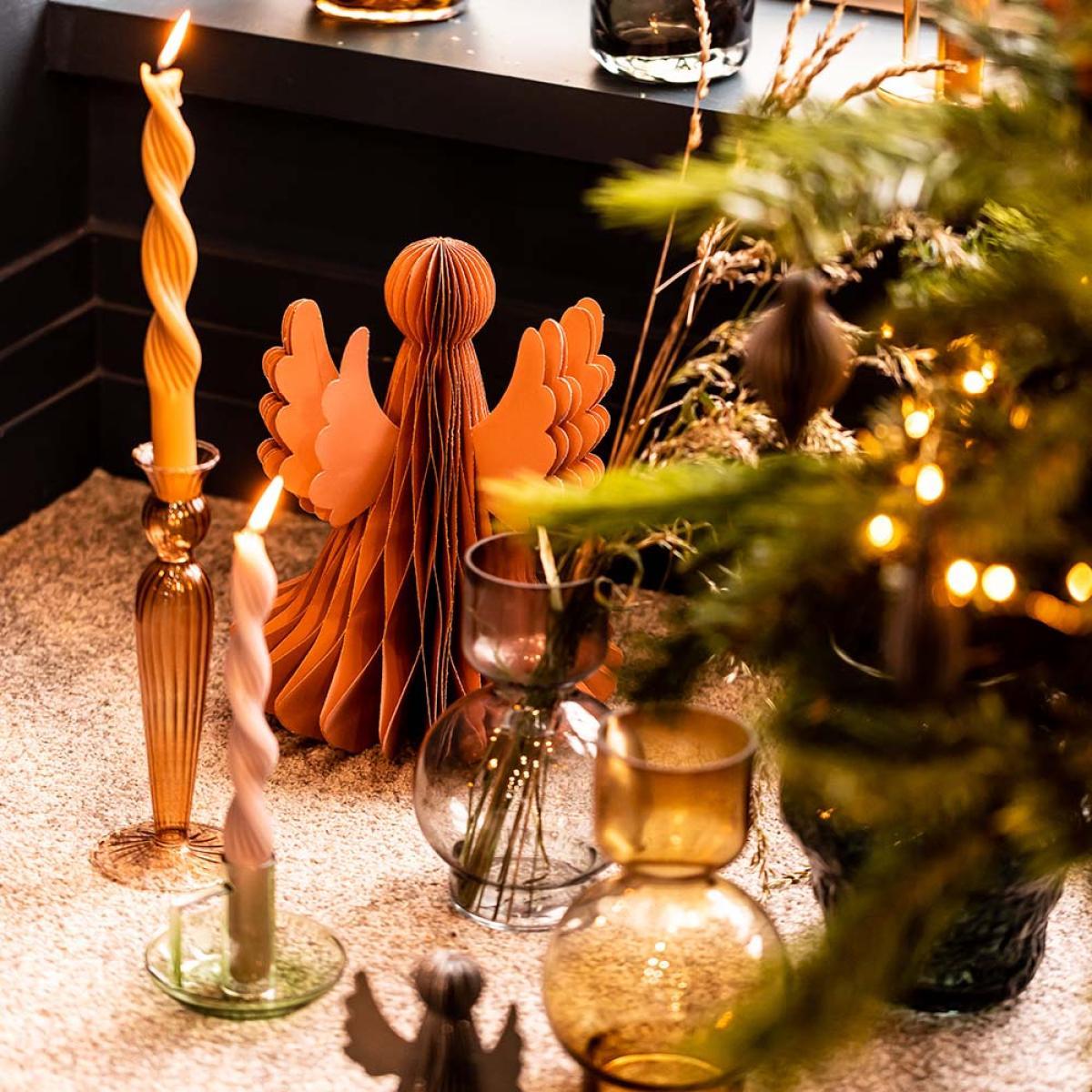 Cozy Living Vase Amber Glass – image 2