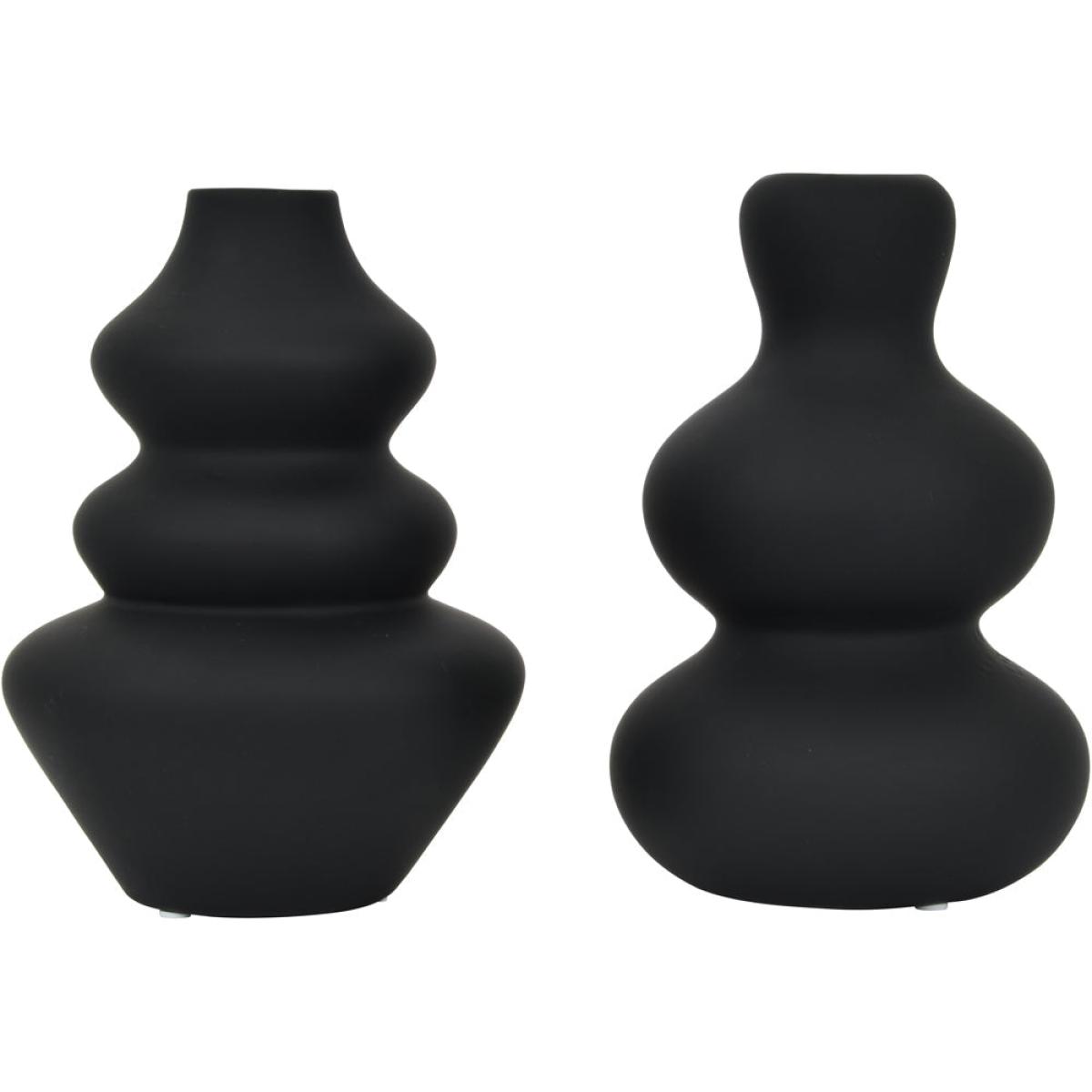 Libra Wavy Vase Black | Outlet – image 4