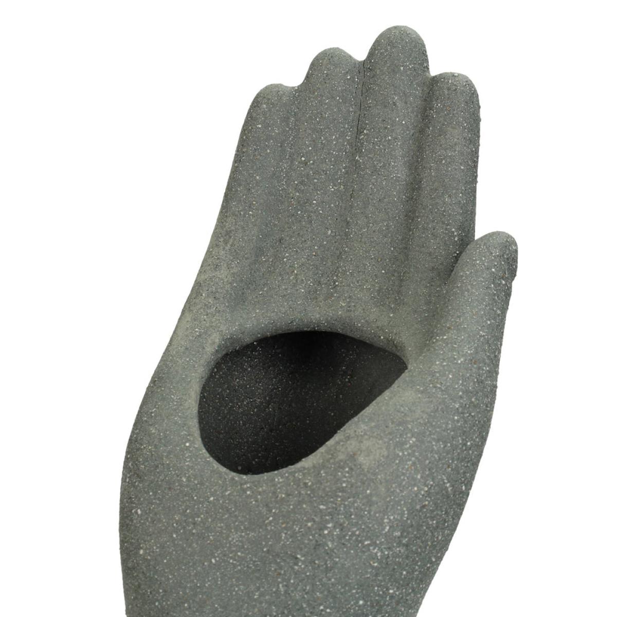Libra Ceramic Hand Soft Grey 25 cm Vase – image 4