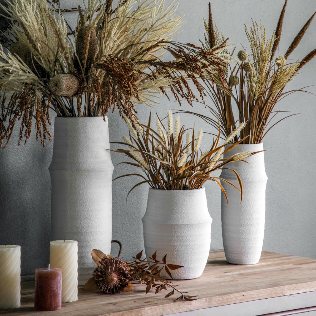 Gallery Interiors Larson Vase White Small – image 2