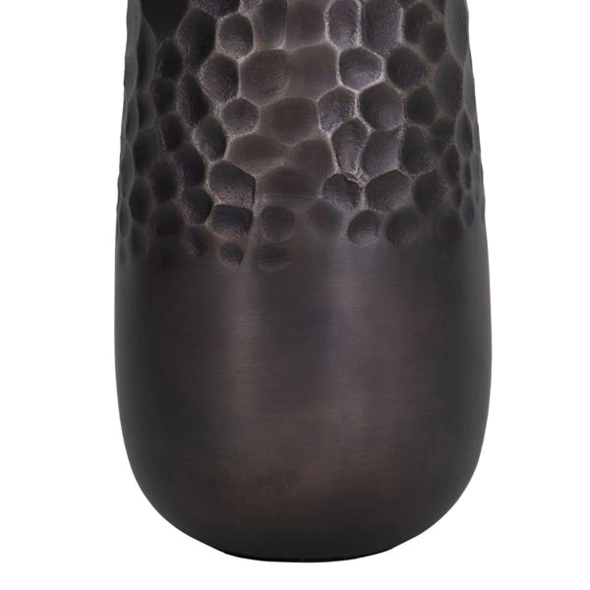 Libra Burnished Giraffe Pattern Aluminium Vase Bronze – image 3