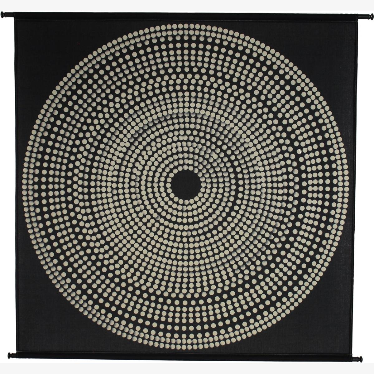 Libra Interiors Wall Hanging Circles Polyester Black – image 1